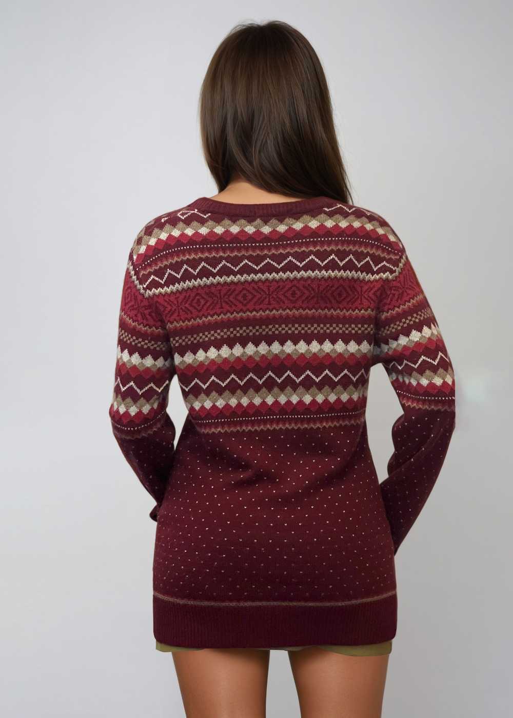 Burberry Red Printed Sweater - image 2