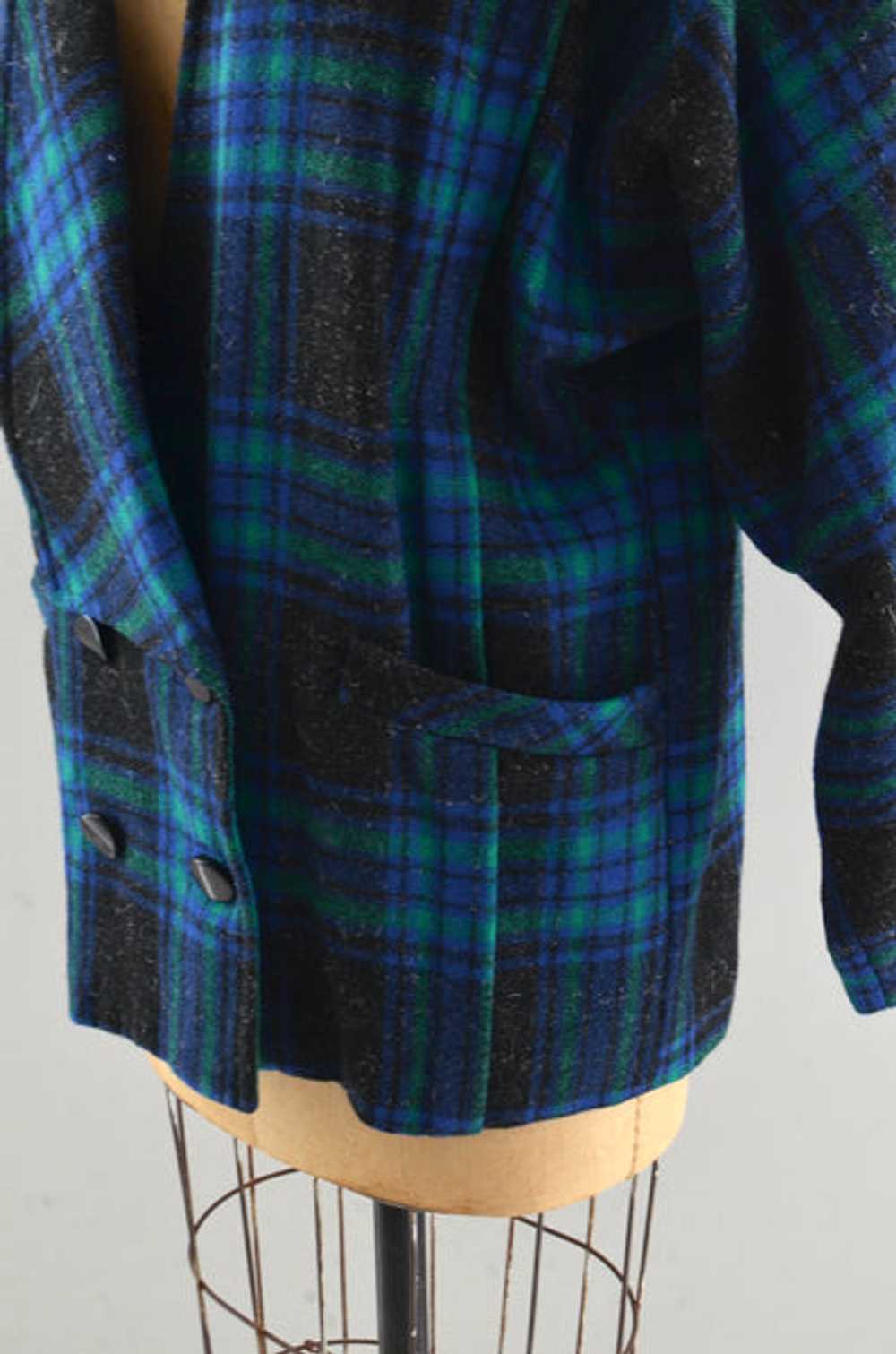 Vintage 1980s Plaid Jacket - image 3