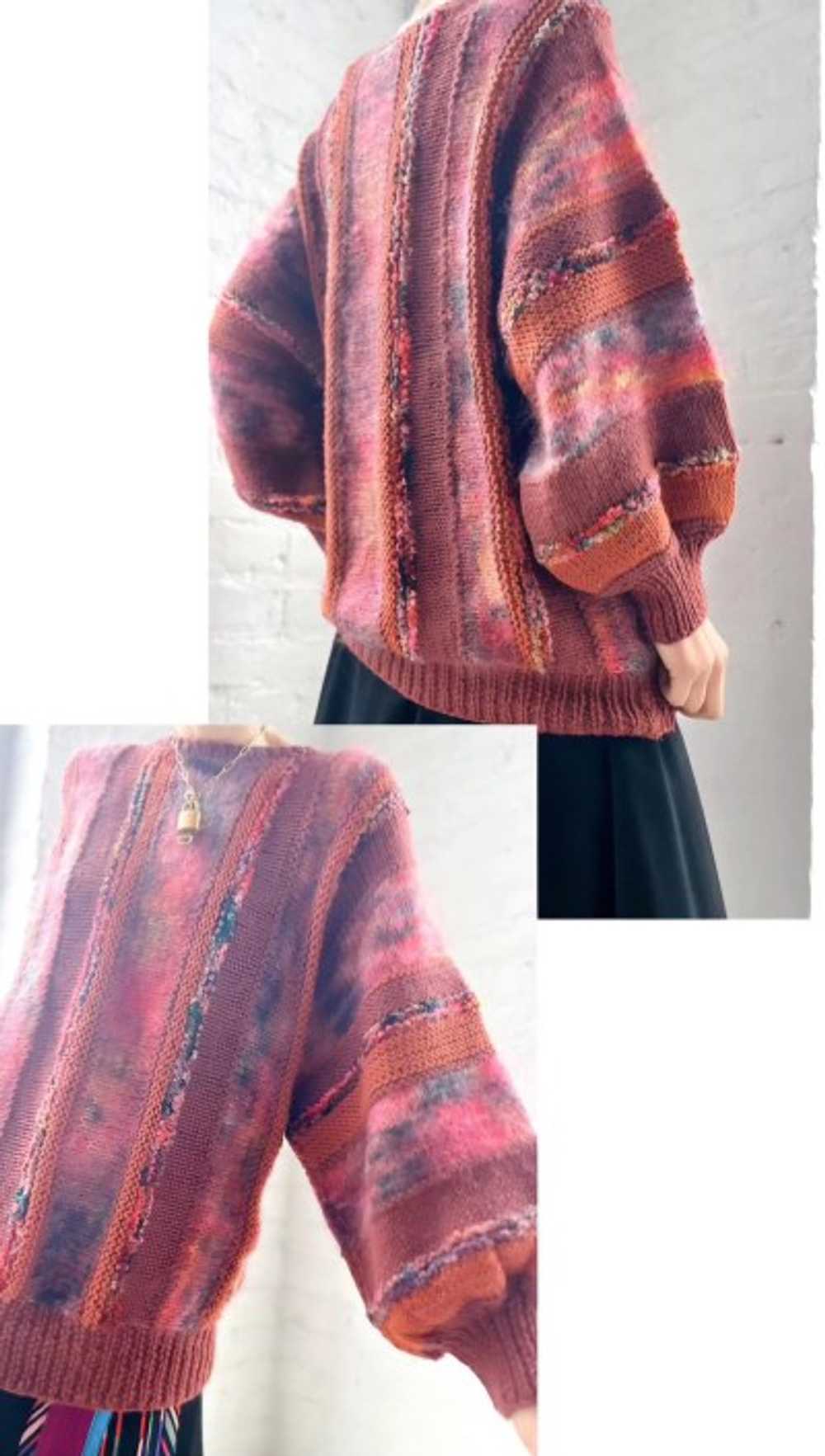 sunset artisan mohair knit jumper - image 3