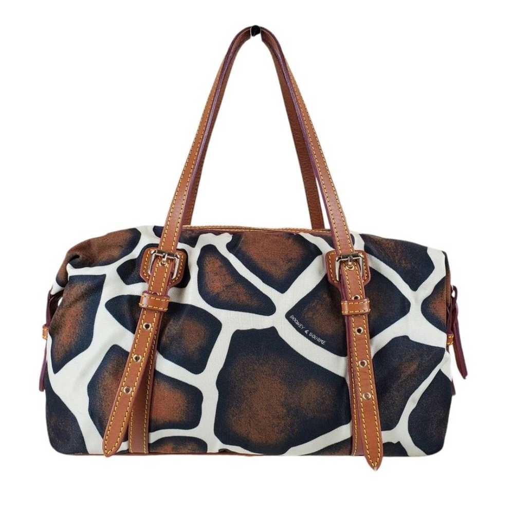 DOONEY & BOURKE Giraffe Print Canvas Leather Shou… - image 2