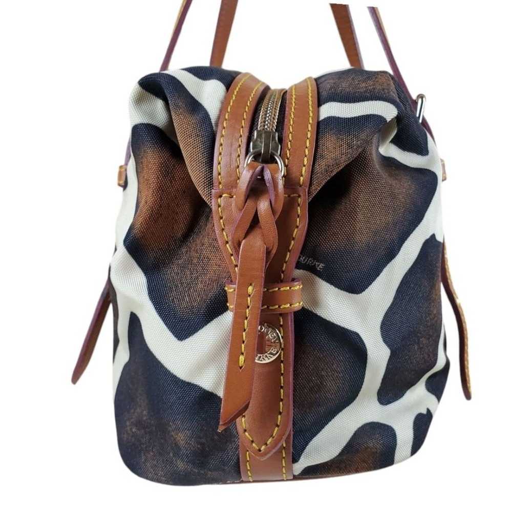 DOONEY & BOURKE Giraffe Print Canvas Leather Shou… - image 3