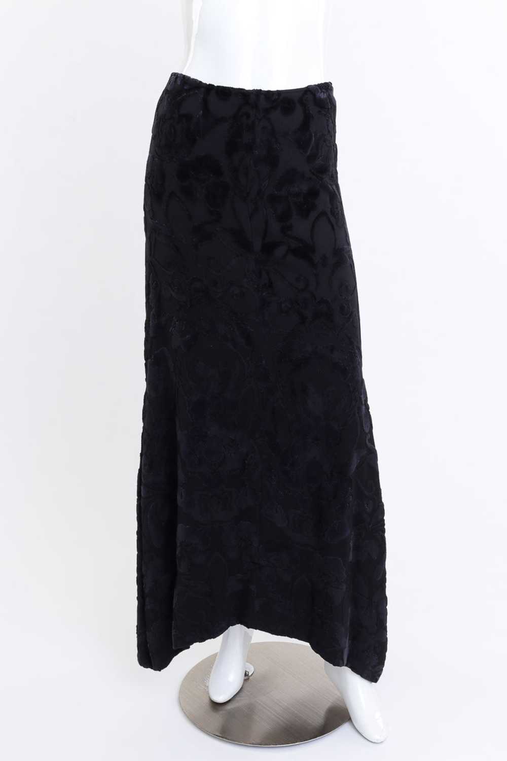 ANN DEMEULEMEESTER 1994 F/W Velvet Jacquard Maxi … - image 1