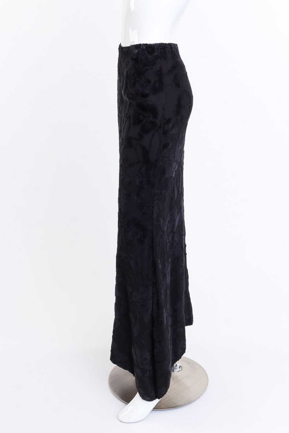 ANN DEMEULEMEESTER 1994 F/W Velvet Jacquard Maxi … - image 3