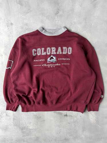 Colorado Avalanche Sweatshirt 90's - XXL - image 1