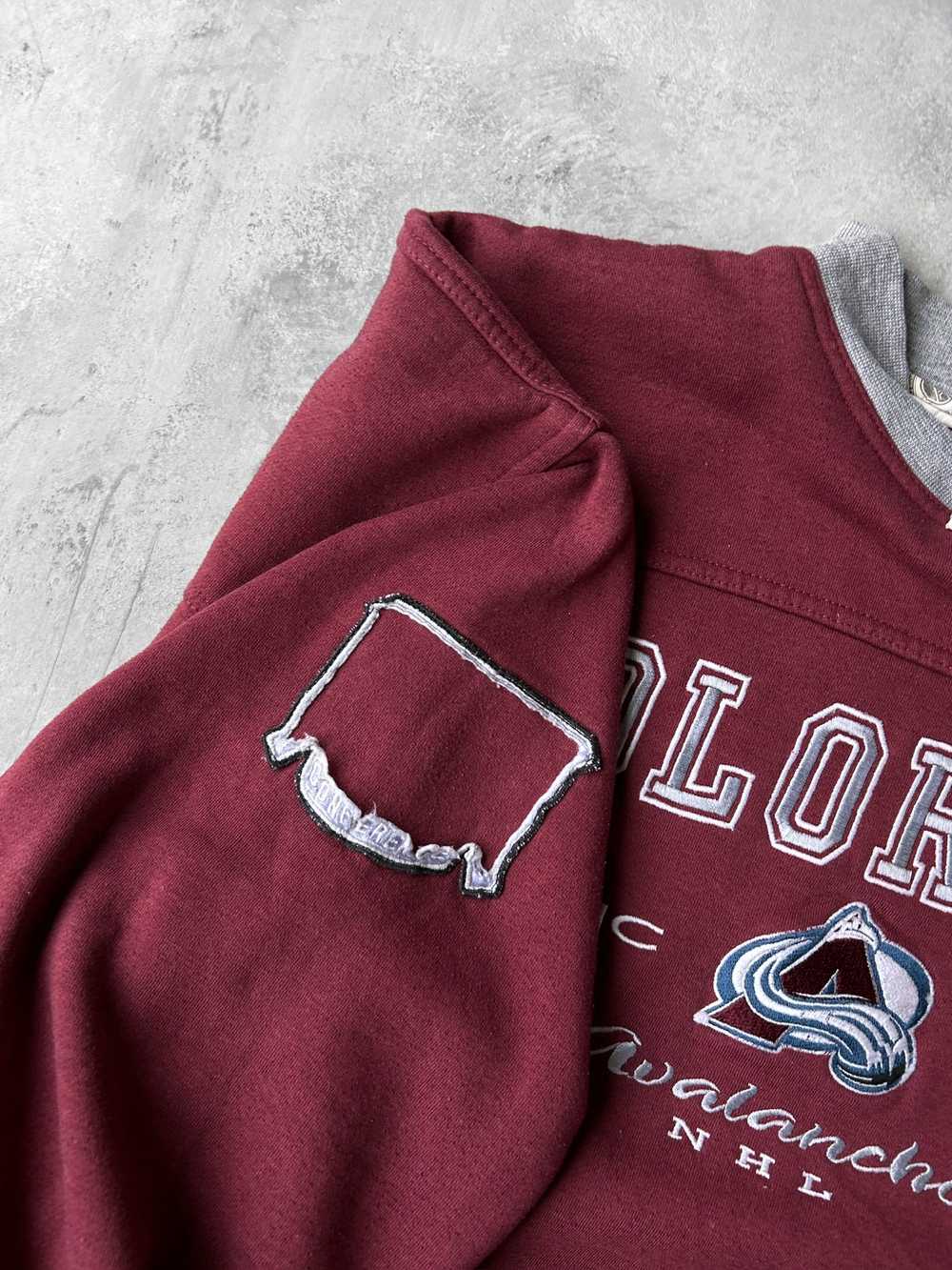 Colorado Avalanche Sweatshirt 90's - XXL - image 3