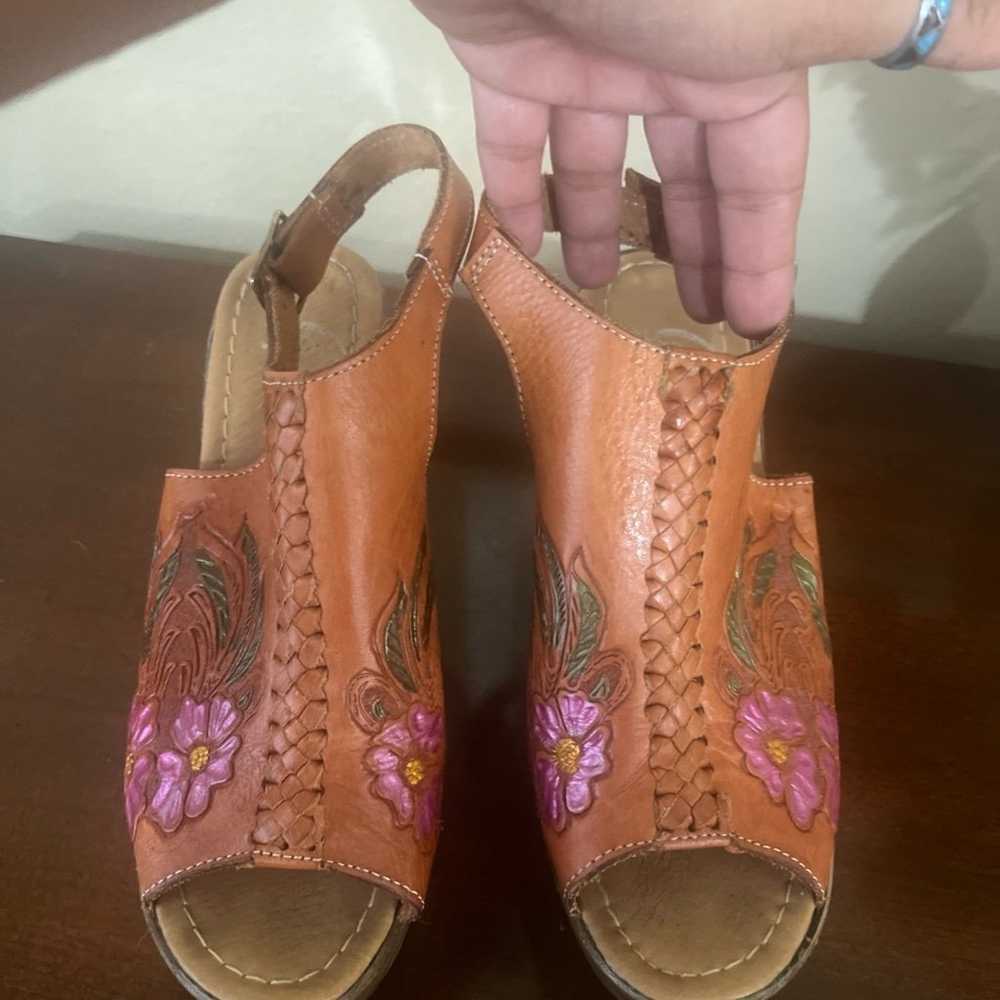 Huarache Sandal Boho- Hippie Vintage ~ Mexican St… - image 6