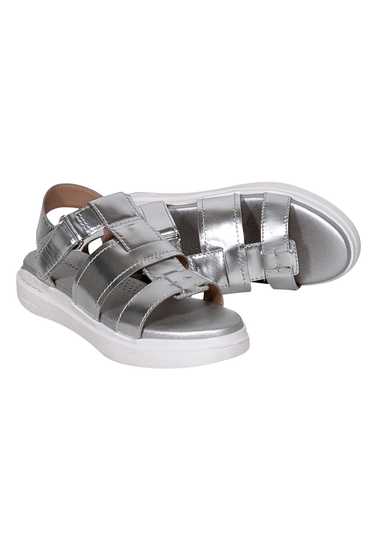 Cole Haan - Metallic Silver Strappy Sandals Sz 7