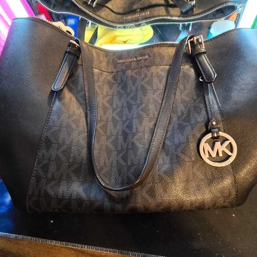 Black Michael Kors Jet set shoulder bag - image 1