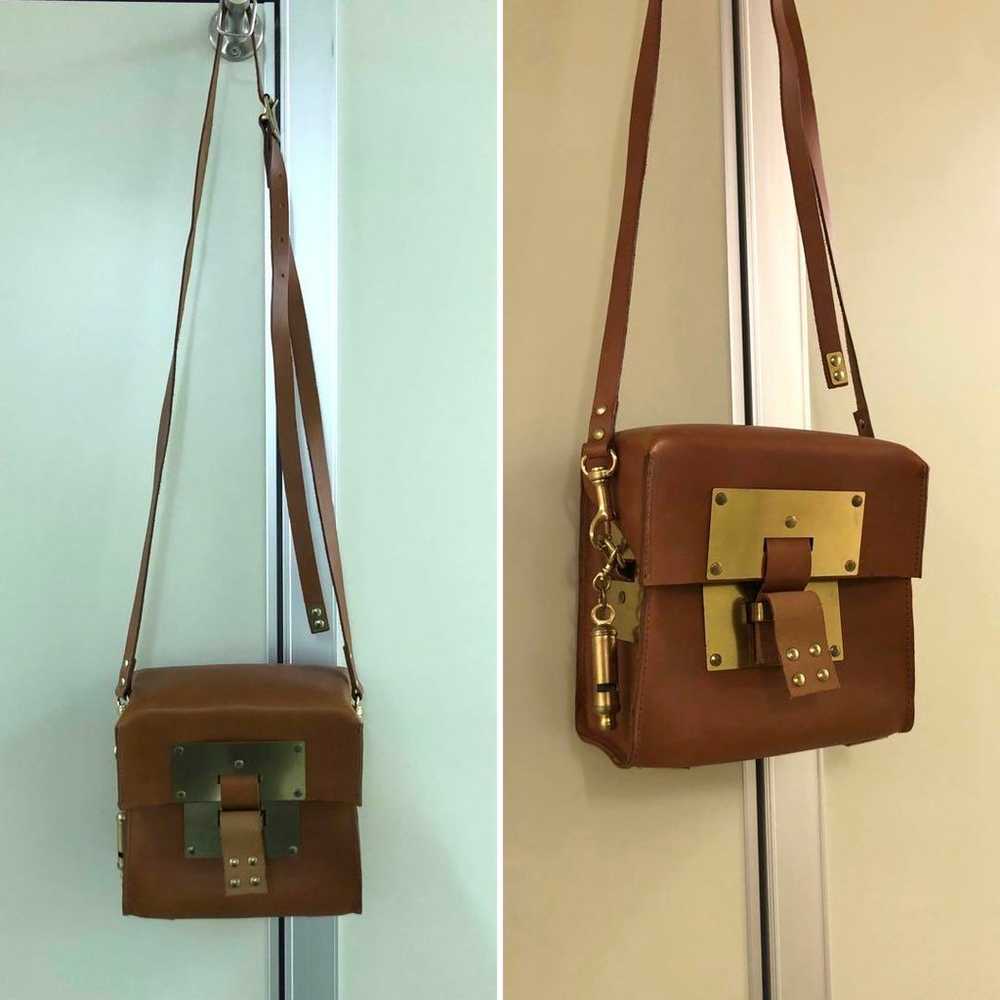 【SOPHIE HULME】 BROWN×gold Shoulder Box Bag - image 10