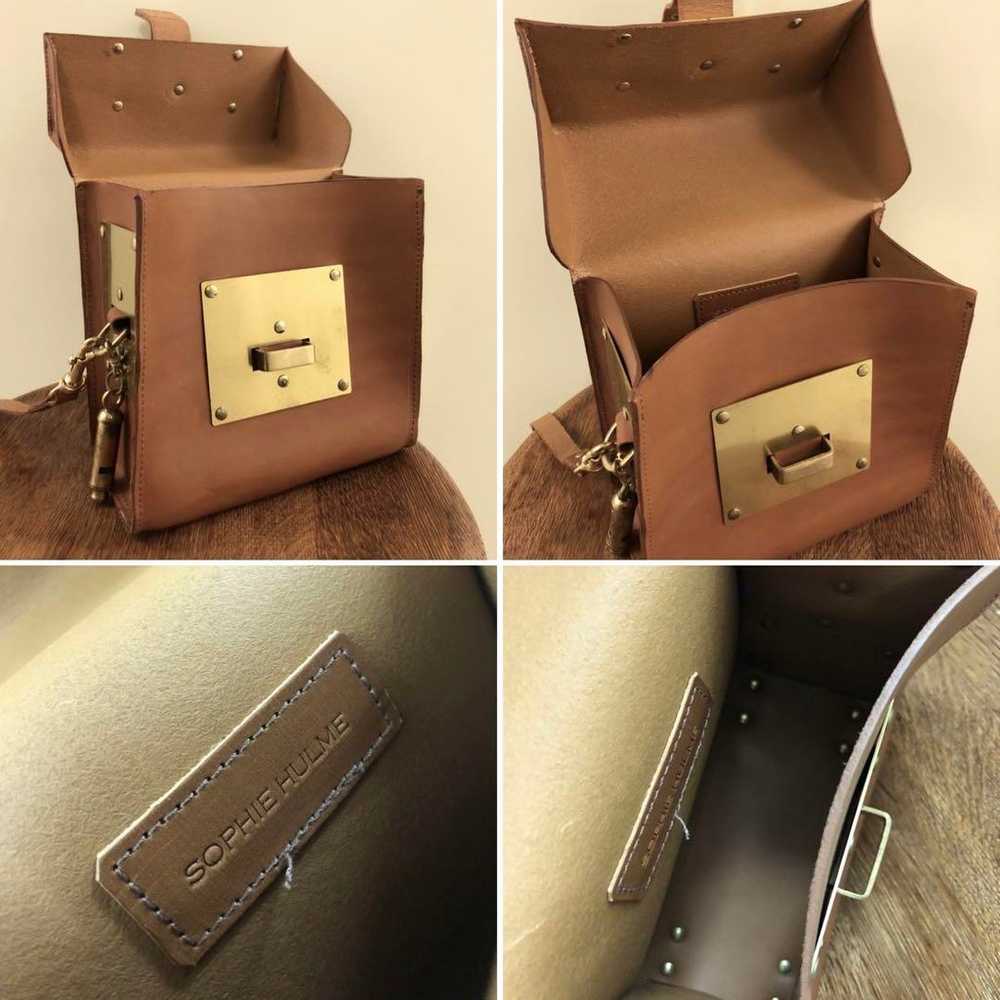 【SOPHIE HULME】 BROWN×gold Shoulder Box Bag - image 7