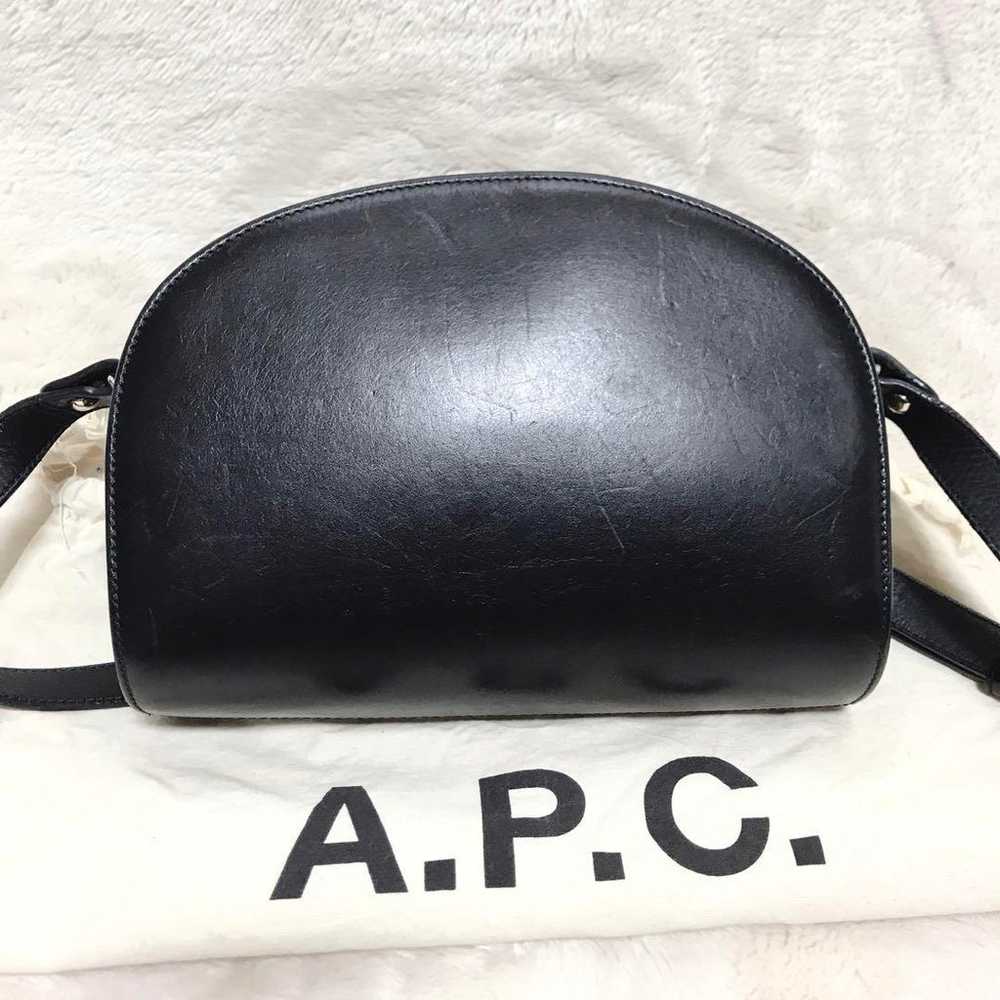 Popular model A.P.C. All Leather Shoulder Bag Hal… - image 3