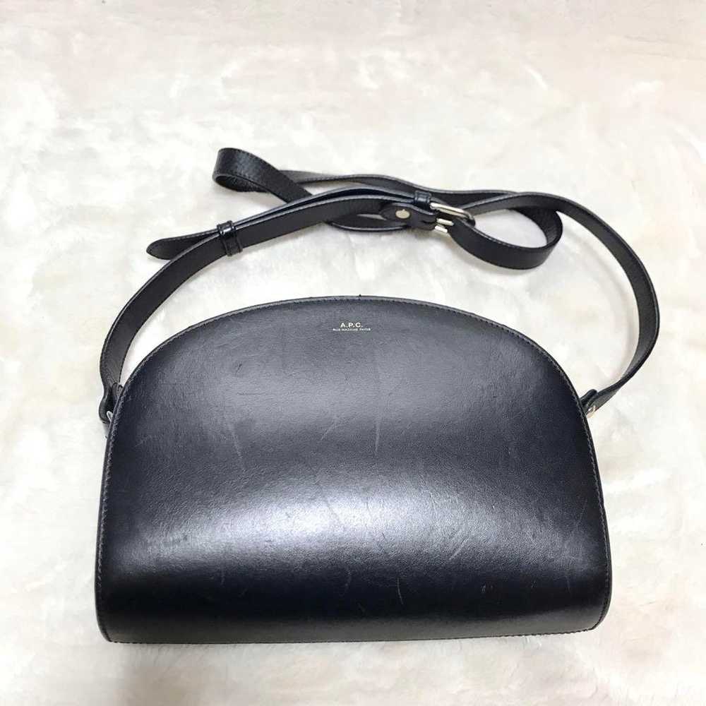 Popular model A.P.C. All Leather Shoulder Bag Hal… - image 9