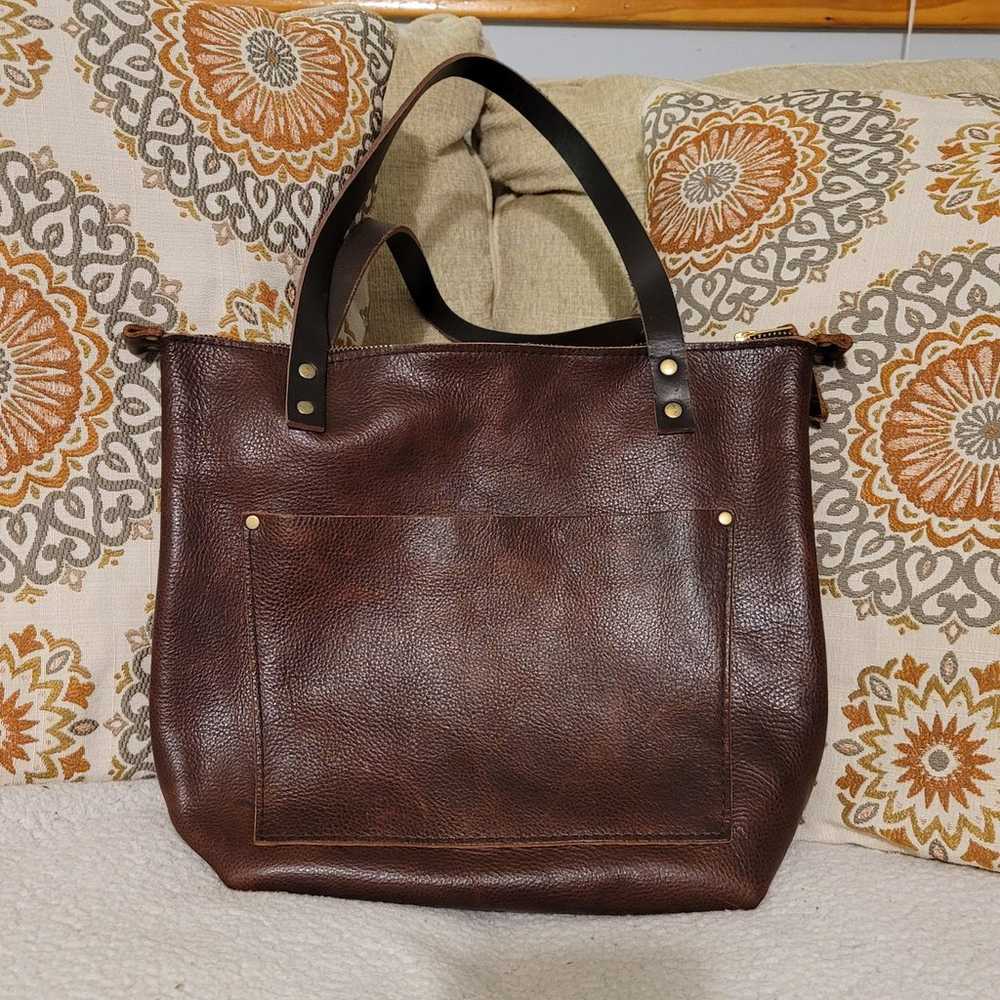 Portland Leather Goods Small Zip Tote - image 1