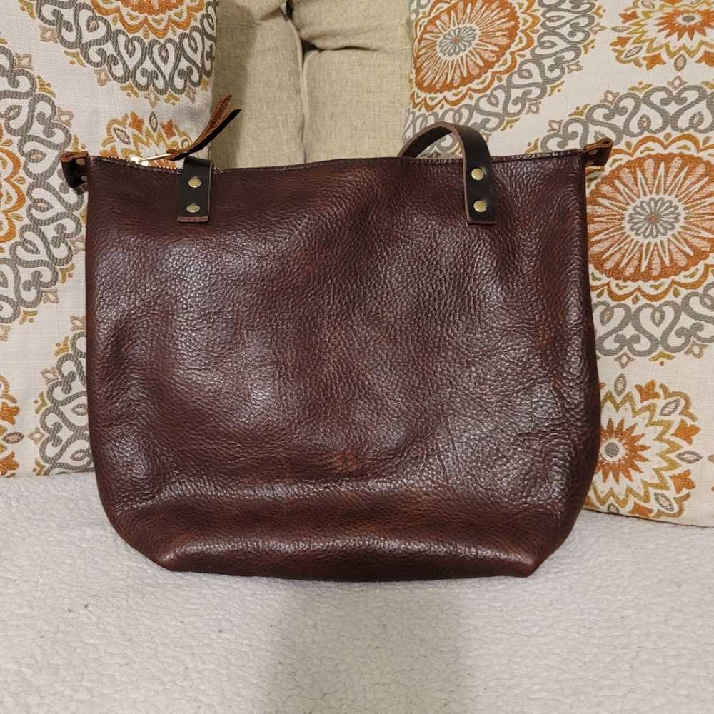 Portland Leather Goods Small Zip Tote - image 2