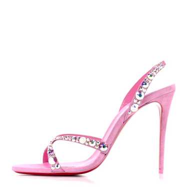 CHRISTIAN LOUBOUTIN Veau Velours Crystal Embellish