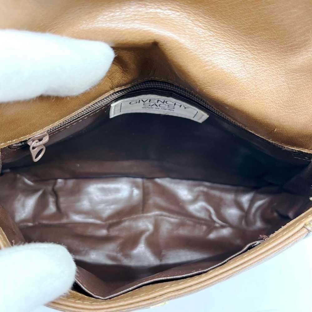 GIVENCHY Vintage Leather Mini Shoulder Bag Brown - image 8