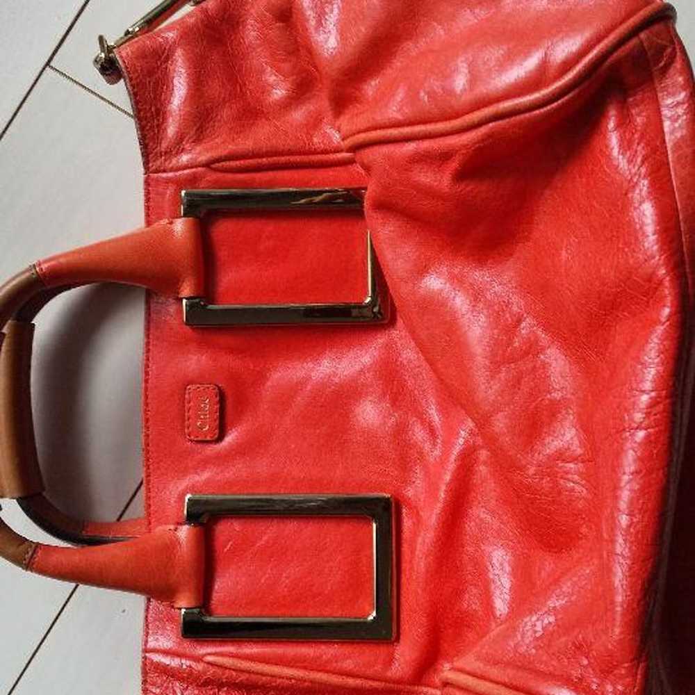 Chloe Estelle Red Handbag - image 11