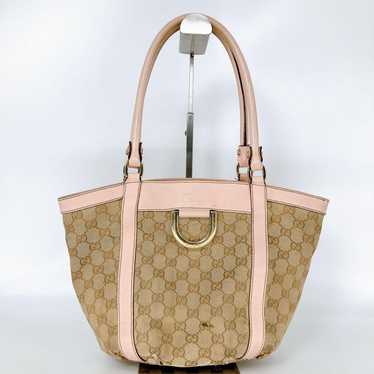 GUCCI Abby tote bag shoulder strap GG canvas 21198