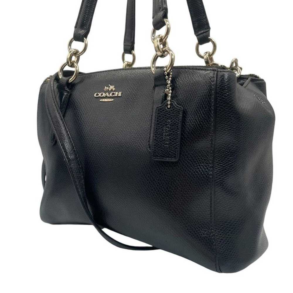 Coach Shoulder Bag Handbag Leather Genuine Leathe… - image 10