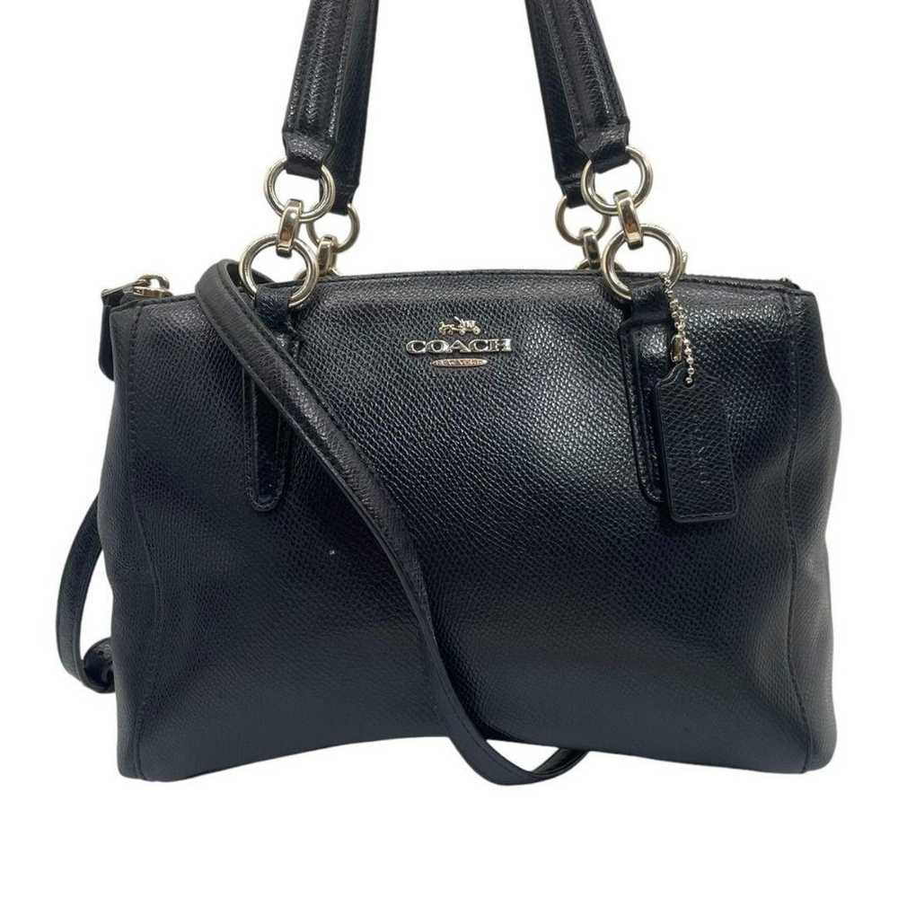 Coach Shoulder Bag Handbag Leather Genuine Leathe… - image 2