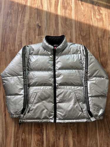 Supreme Reflective sleeve logo puffy jacket - image 1