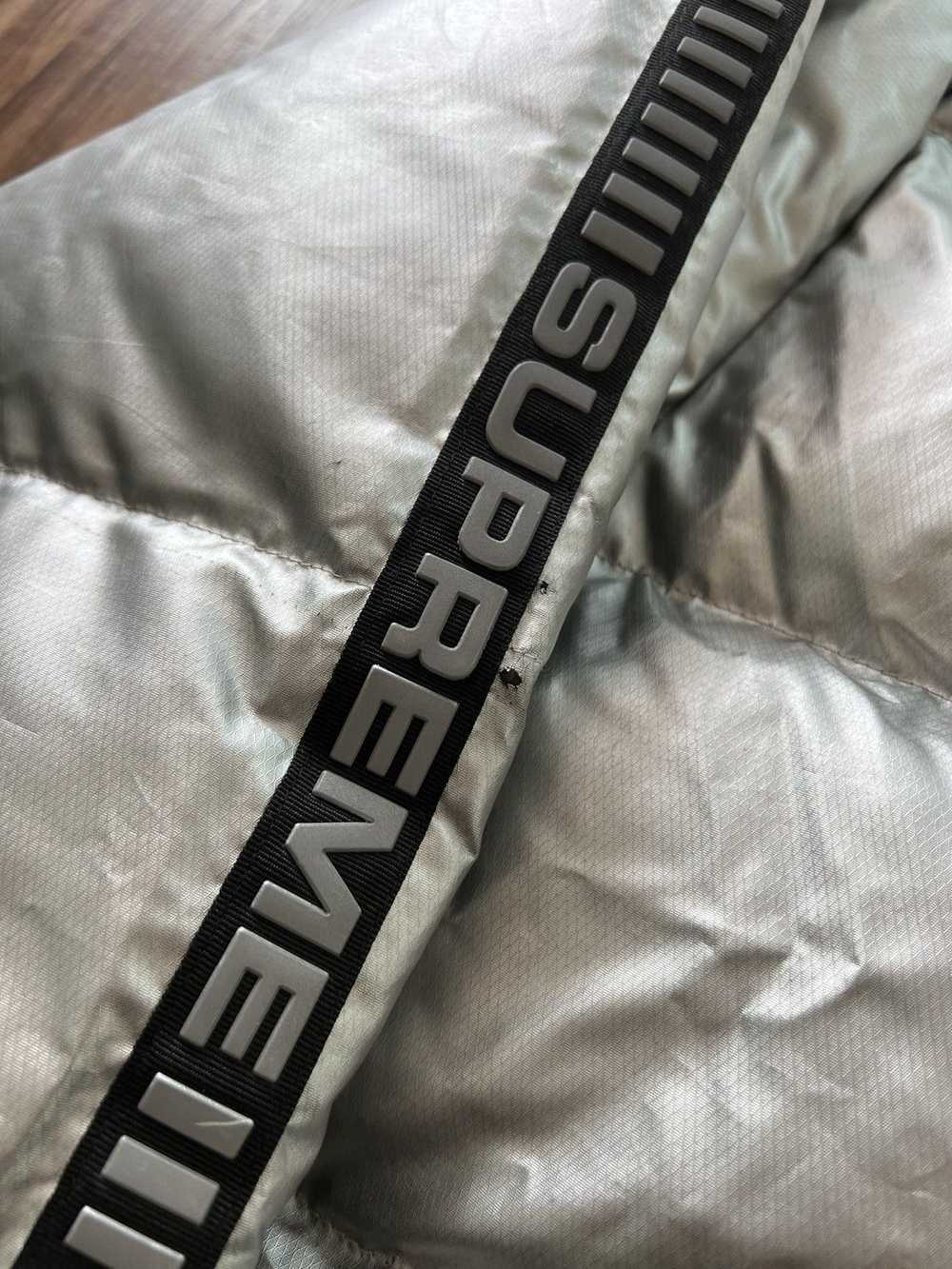 Supreme Reflective sleeve logo puffy jacket - image 4