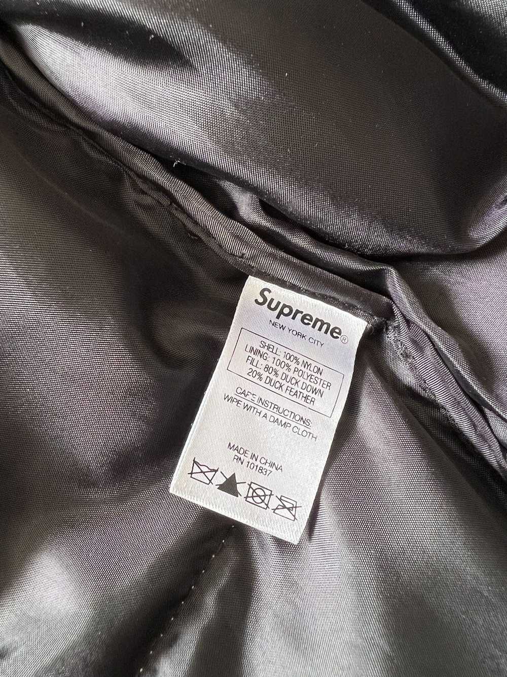 Supreme Reflective sleeve logo puffy jacket - image 8