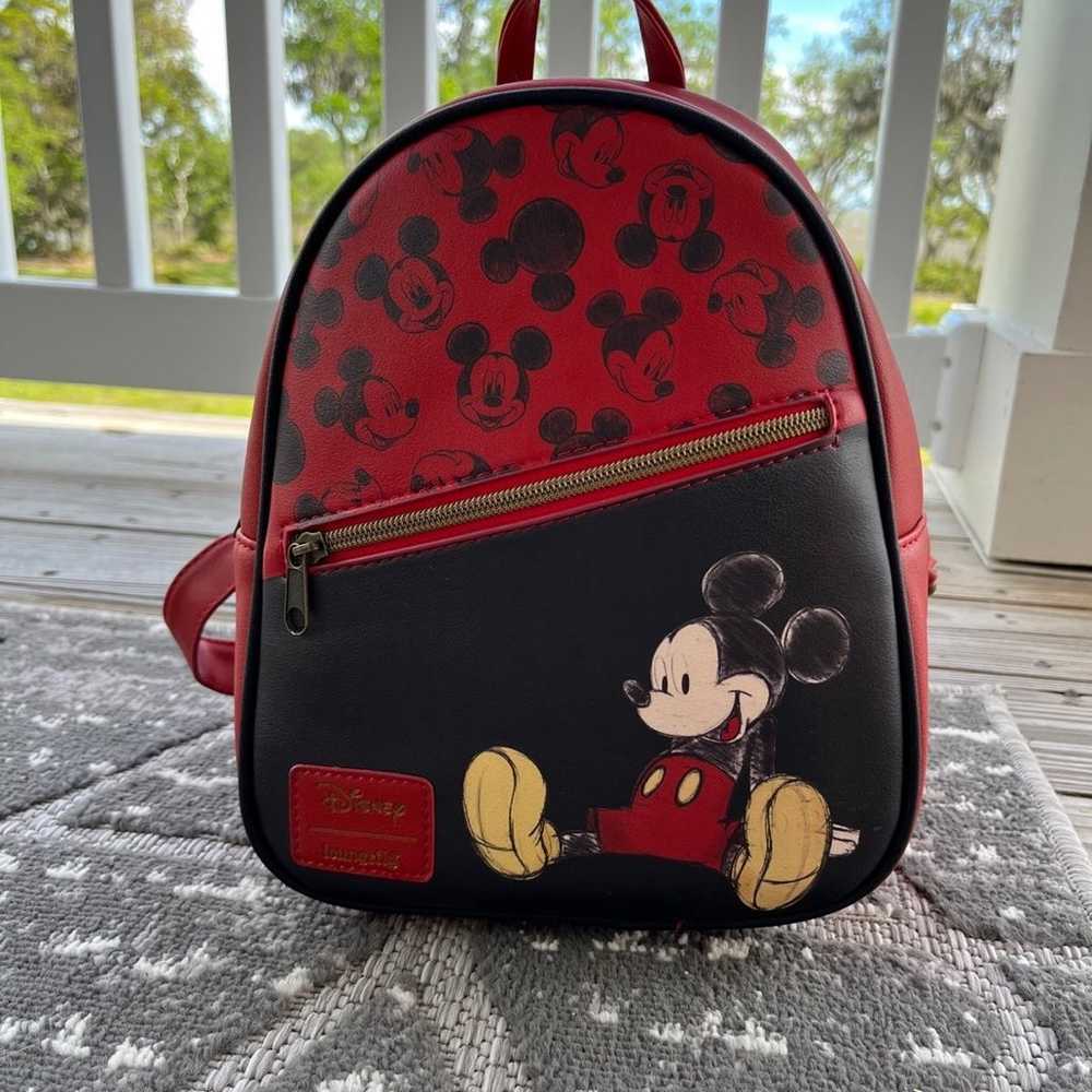 Loungefly Disney Mickey Mouse Backpack Bag Purse - image 1