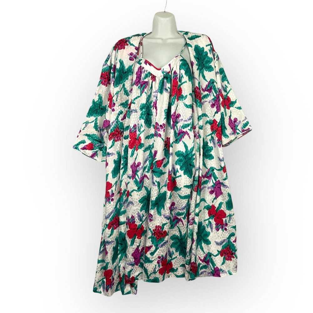 Neiman Marcus VTG Neiman Marcus Floral Nightgown … - image 1