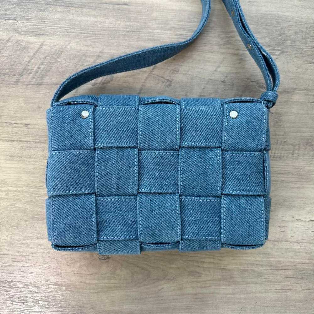 Denim shoulder bag. - image 3