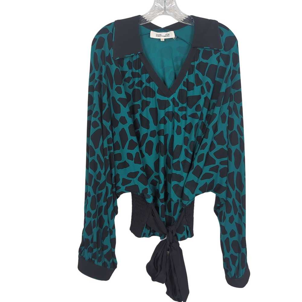 Diane von Furstenberg Diane Von Furstenberg Teal … - image 1