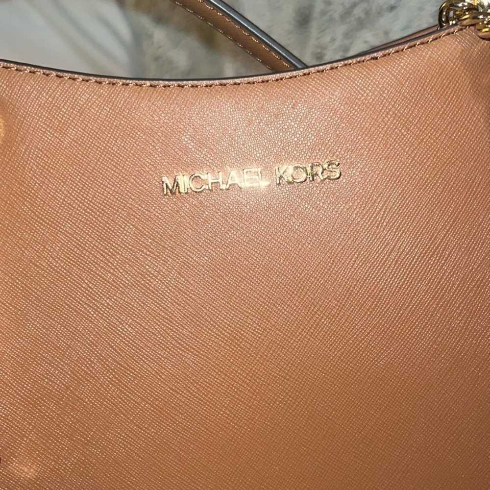 Michael Kors Saffiano Leather Jet Set purse/ new … - image 9