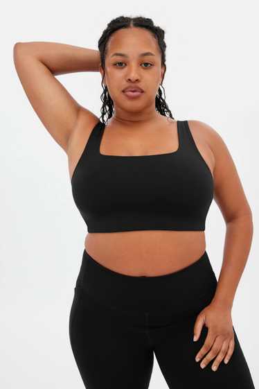 Girlfriend Collective Black Tommy Cropped Bra