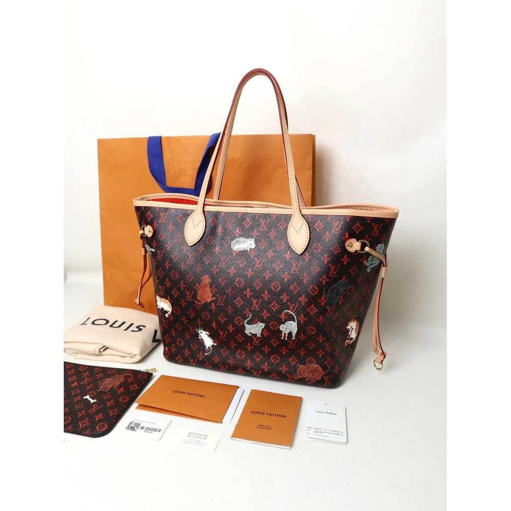 Louis Vuitton Neverfull leather tote - image 2