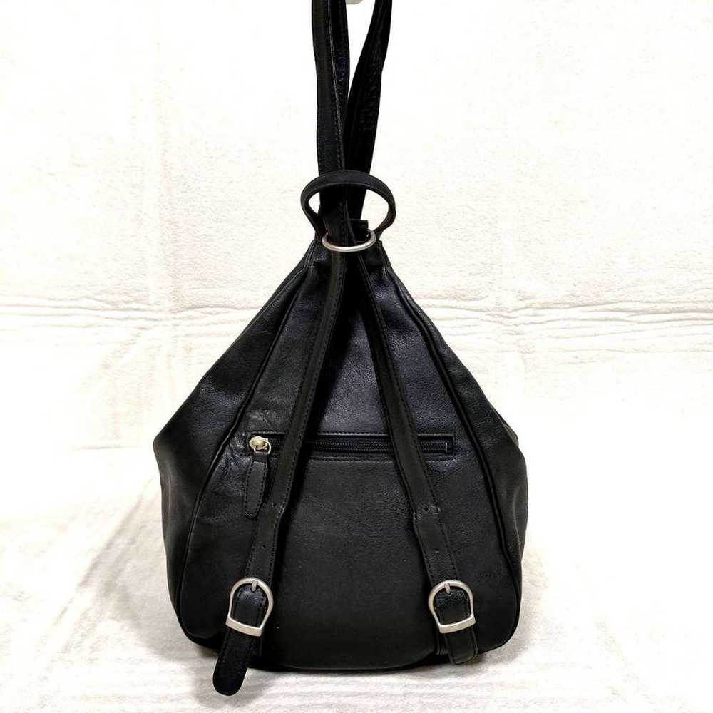 Rare Dakota 2way Backpack Shoulder Bag All Leathe… - image 3