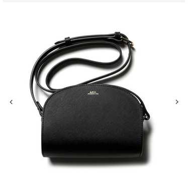 A.P.C. Mini Demi-Lune Half Moon Bag with Embossed… - image 1