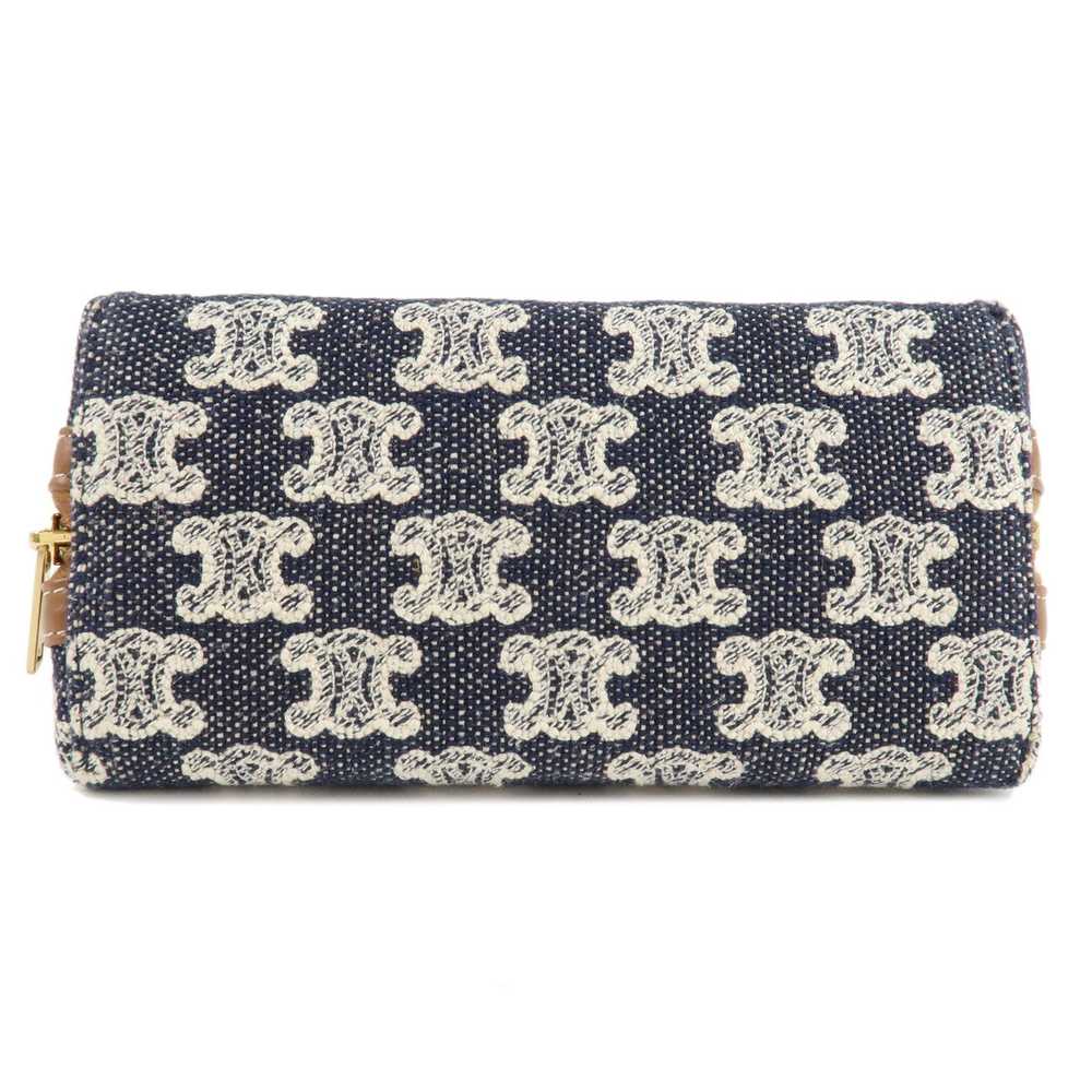 CELINE Macadam Denim Leather Chain Shoulder Pouch… - image 3