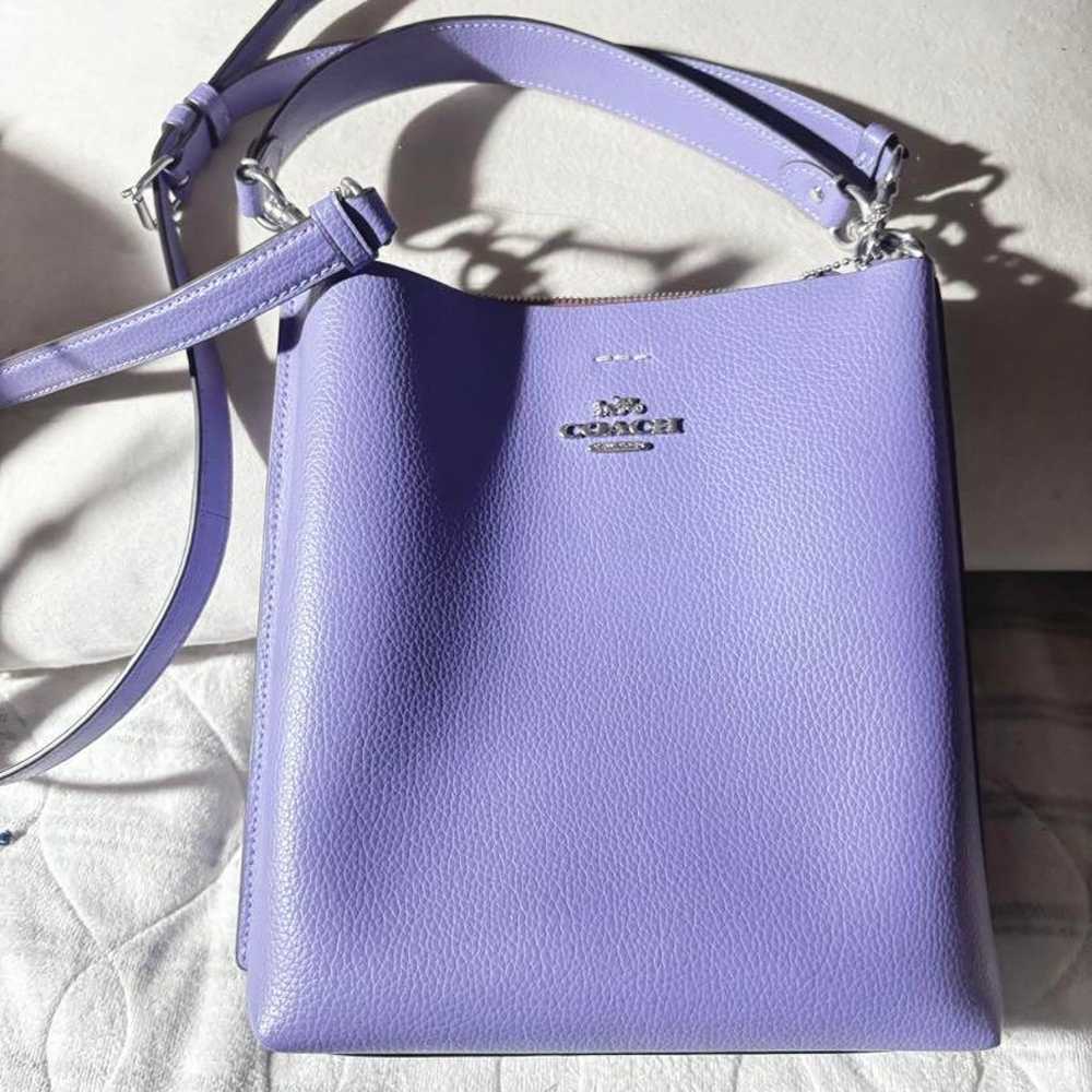 COACH purple shoulder bag - image 1