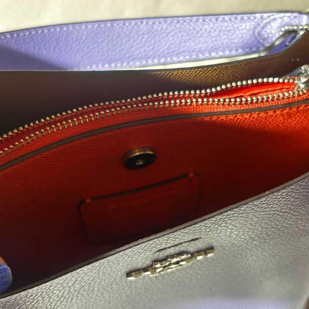 COACH purple shoulder bag - image 3