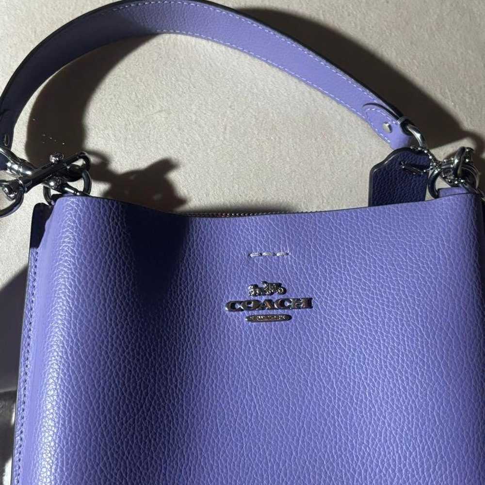 COACH purple shoulder bag - image 4