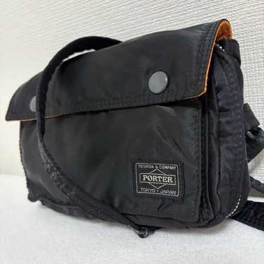 【Excellent Condition】PORTER Shoulder Bag Black Nyl