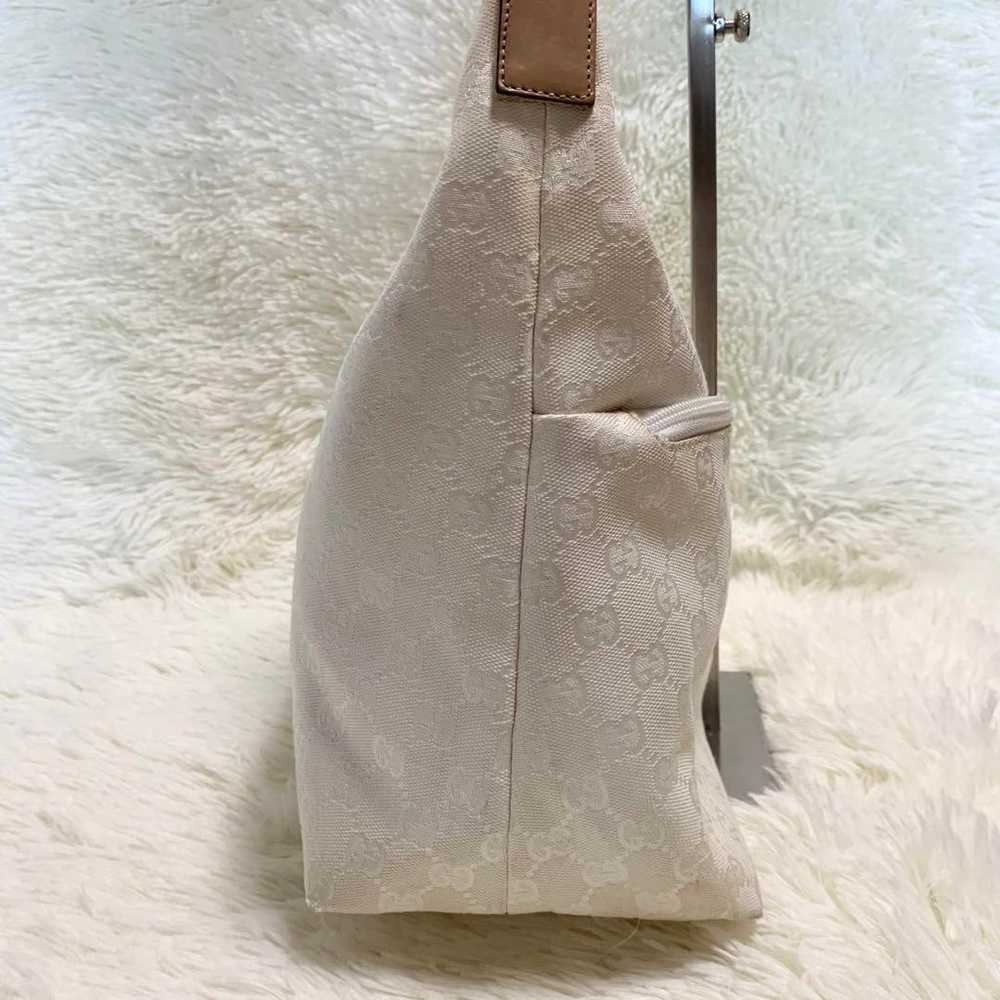 【Rare】Gucci One-Shoulder Bag Half Moon GG Canvas … - image 5