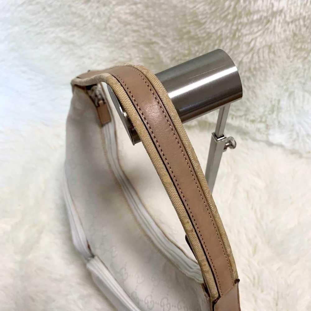 【Rare】Gucci One-Shoulder Bag Half Moon GG Canvas … - image 7