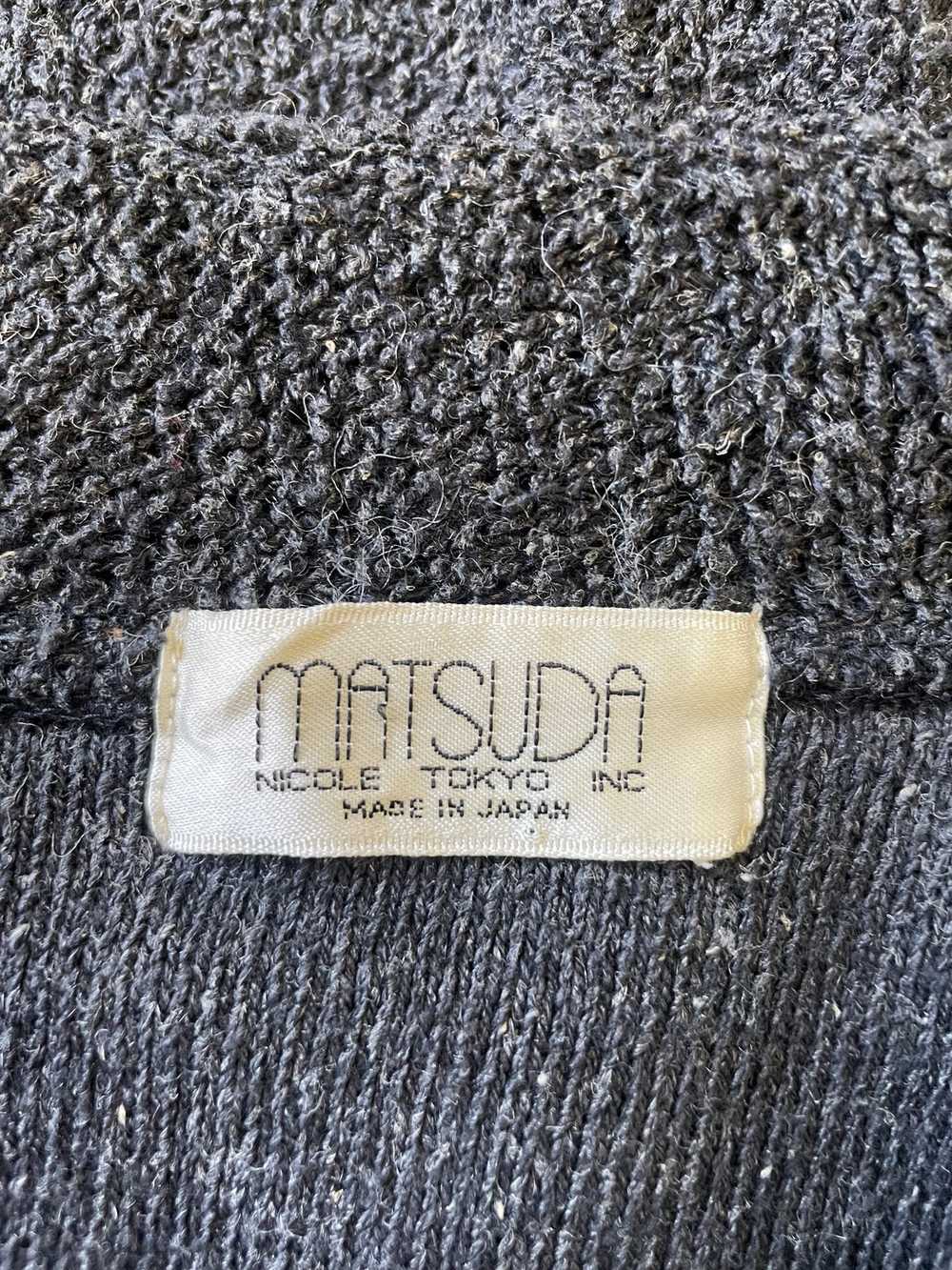 Vintage Matsuda Charcoal Gray Terrycloth Blazer - image 6