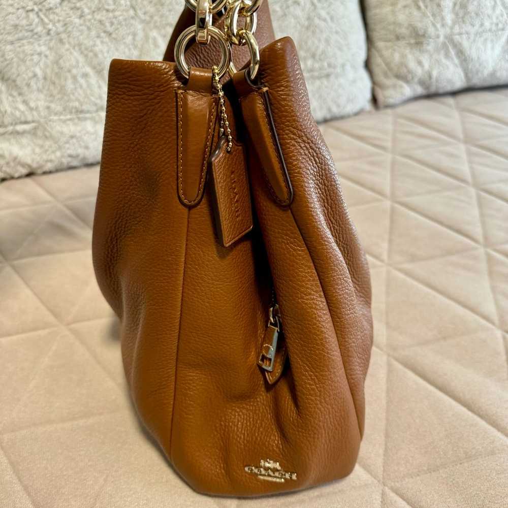 Gorgeous Coach Pebble Leather Hobo Purse Bag - image 2