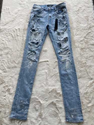 Amiri Amiri Indigo Painter Destroyed Denim Jeans - image 1