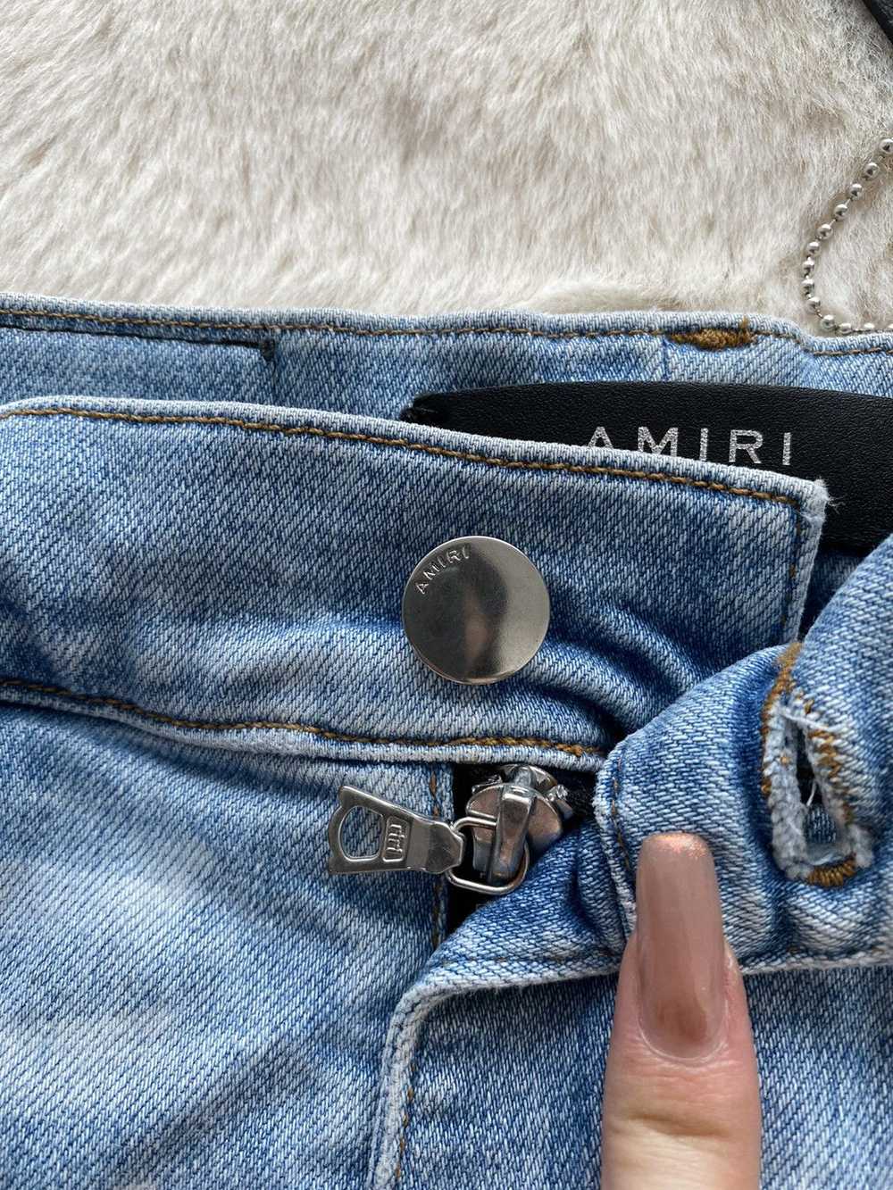 Amiri Amiri Indigo Painter Destroyed Denim Jeans - image 5