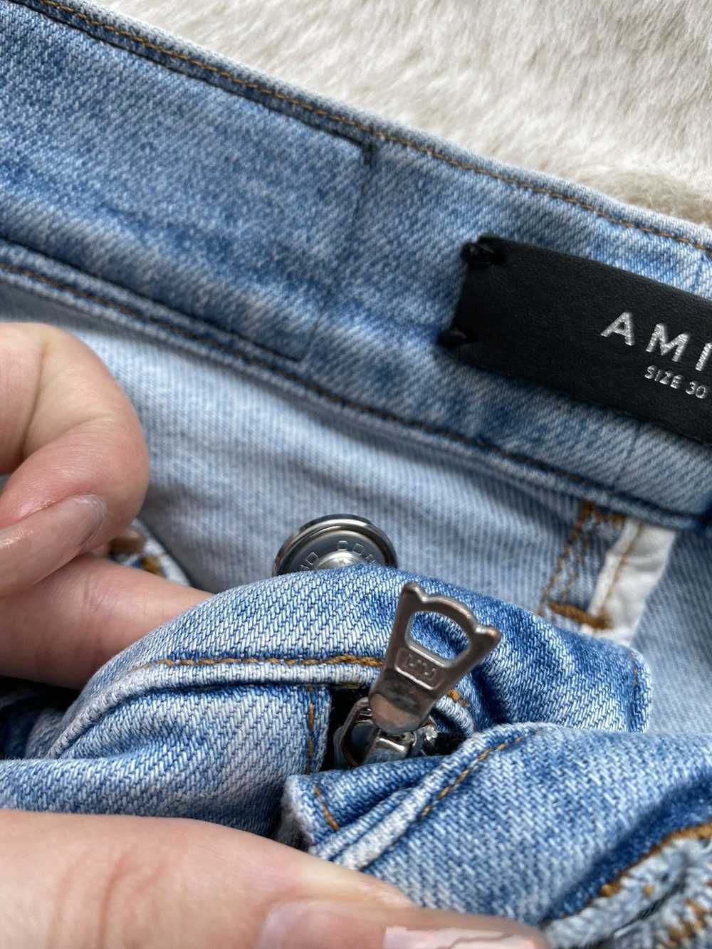 Amiri Amiri Indigo Painter Destroyed Denim Jeans - image 6