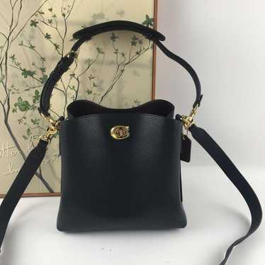 COACH Black Leather Shoulder Bag 24 Unused - image 1