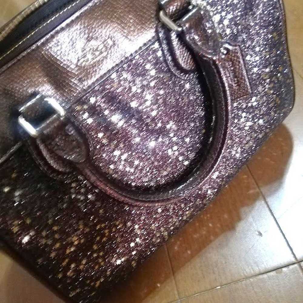 Brand new COACH brown bag with glittering star mo… - image 11